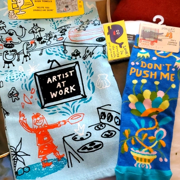 Blue Q Accessories - Blue Q Bundle 🎨 'artist at work' + don't push me